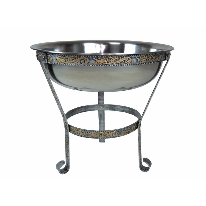 Oakland Living 8046-AP 20-Inch Stainless Steel Ice Bucket and Stand