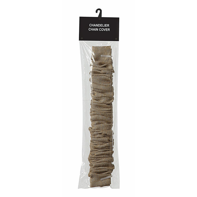 Creative Co-op Chandelier Cord Cover, 6' Length, Natural Jute Color
