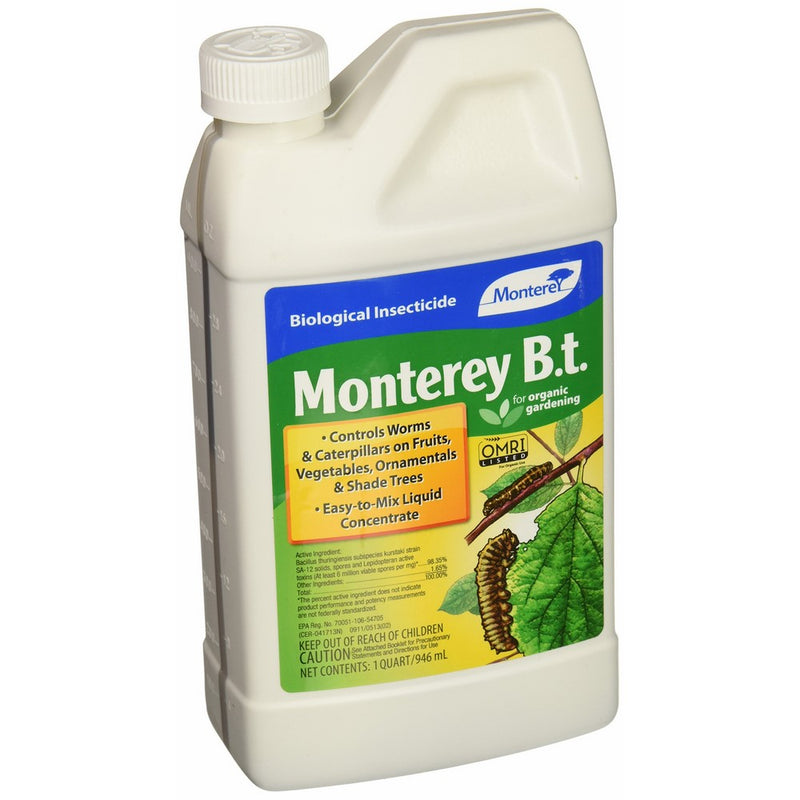 Monterey LG 6336 B.T. Biological Insecticide for Worms & Caterpillars 1qt