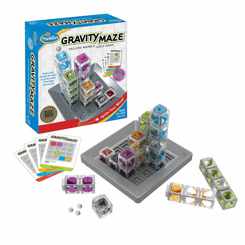 Think Fun Gravity Maze Marble Run Logic Game and STEM Toy for Boys and Girls Age 8 and Up – Toy of the Year Award Winner