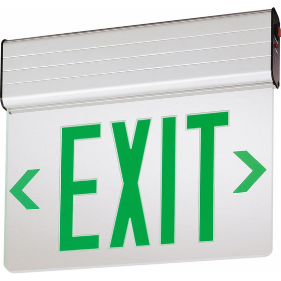 Lithonia Lighting EDG 2 G EL M6 Aluminum LED Emergency Exit Sign