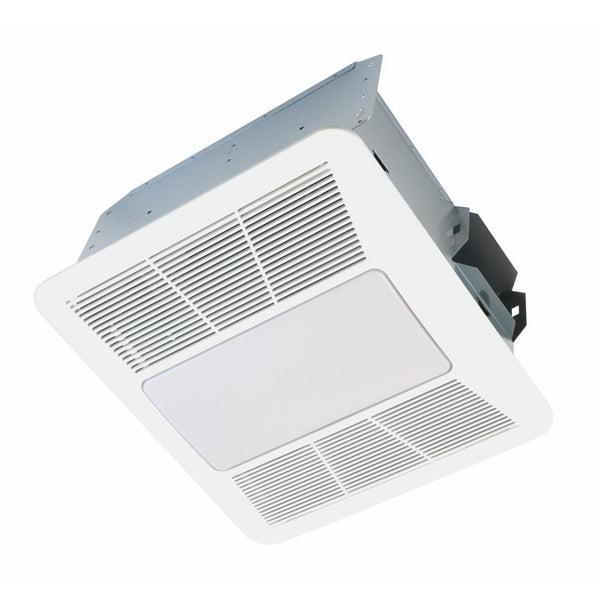 KAZE APPLIANCE SE90TL2 Ultra Quiet 90-CFM 0.3-Sones Bathroom Exhaust Fan with LED and Night Light, White
