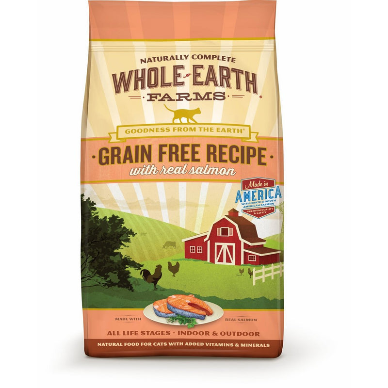 Whole Earth Farms Grain Free Recipe Dry Cat Food, Salmon, 10 lb.