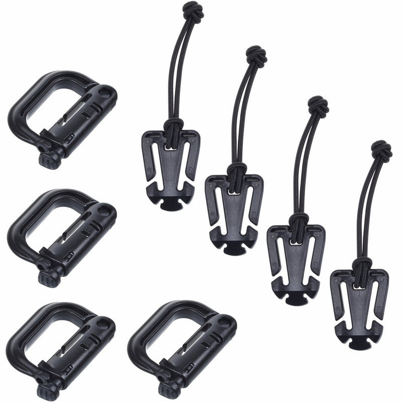 Black Color Grimloc Locking D-Ring (black) (Black, F)