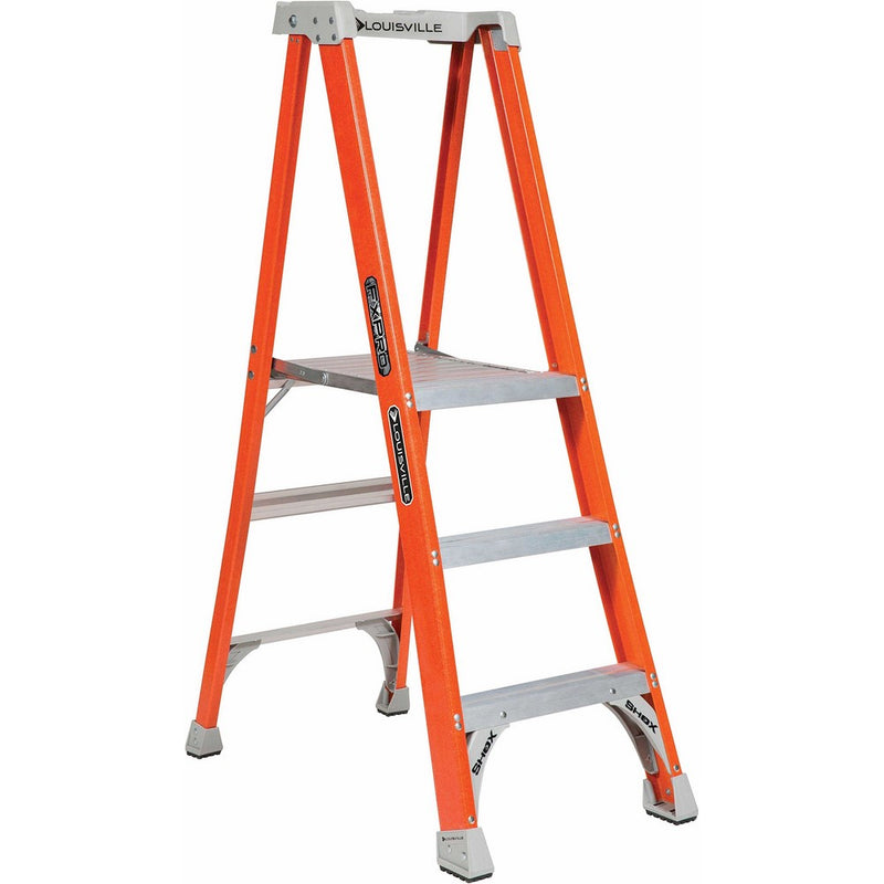 Louisville Ladder FXP1703 Step Ladder, Type 1A, 3-Step, Fiberglass - Quantity 1