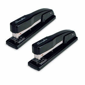 Swingline Staplers, Commercial Desk Staplers, 20 Sheet Capacity, Black, 2 Pack (44401AZ)