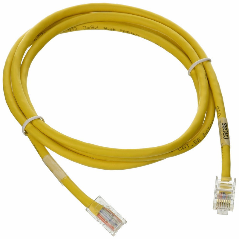 C2G/Cables to Go 24504 Cat5E Crossover Patch Cable, Yellow (5 Feet/1.52 Meters)