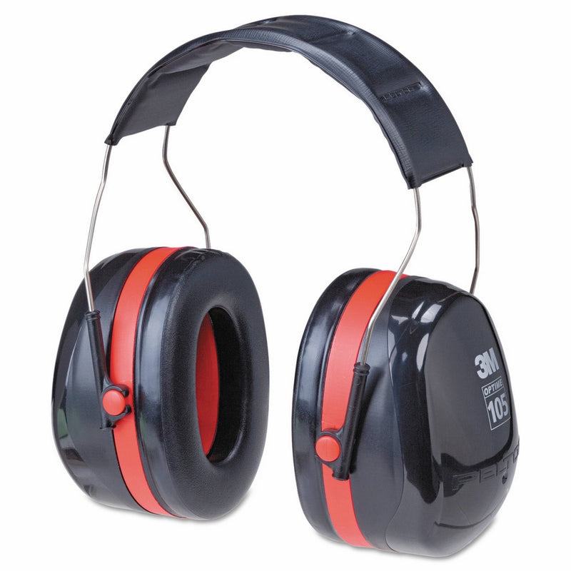 3M Peltor Optime 105 Over the Head Earmuff, Ear Protectors, Hearing Protection, NRR 30 dB