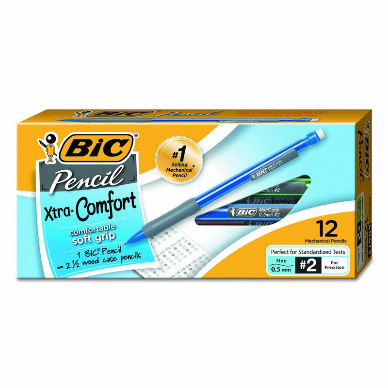BIC Xtra-Comfort Mechanical Pencil, Fine Point (0.5mm), 12-Count