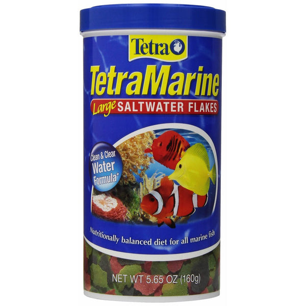 Tetra TetraMarine Large Saltwater Flakes, 5.65-Ounce