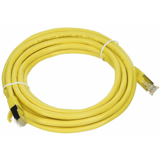 C2G/Cables to Go 27263 Cat5e Molded Shielded (STP) Network Patch Cable, Yellow (14 Feet/4.26 Meters)