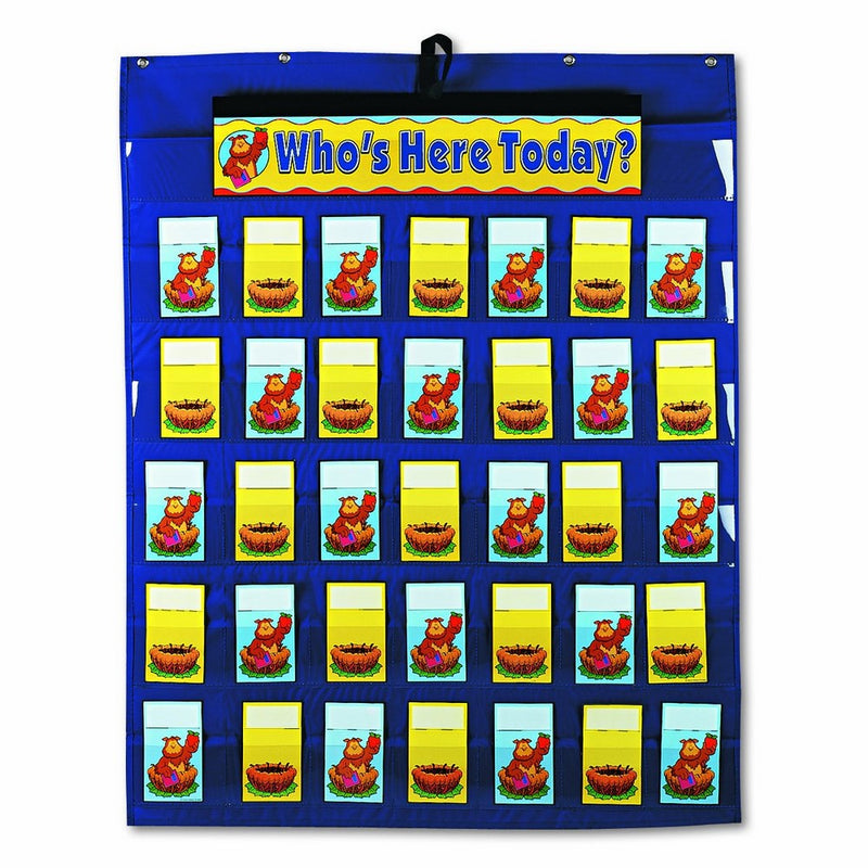 Carson Dellosa CDPCD5644 Attendance/Multiuse Pocket Chart (5644)