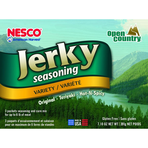 Nesco BJV-6 Jerky Spice Works, 3 Flavors, Variety-Pack, 7.10 oz