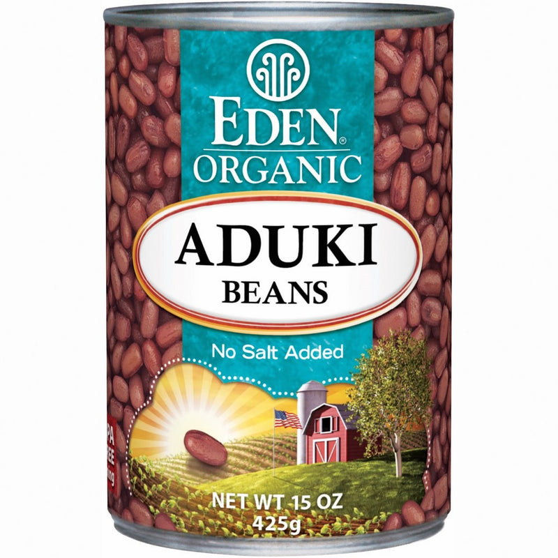 Eden Organic Aduki Beans, No Salt Added, 15-Ounce Cans (Pack of 12)