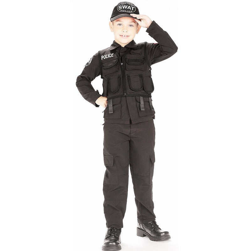 Young Heroes Child's SWAT Police Costume, Medium
