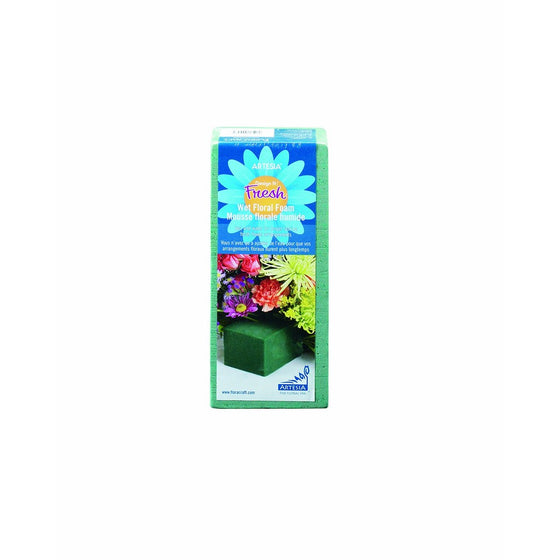 GREEN PKGD-FLORAL FOAM 2-7/8"X3-7/8"X8-7/8" 1 Pack