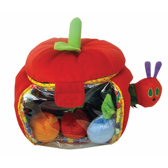 The World of Eric Carle, The Very Hungry Caterpillar Plush Apple Playset, 7"