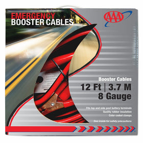 Lifeline AAA 4324AAA Medium Duty 12' 8 Gauge Booster Cable
