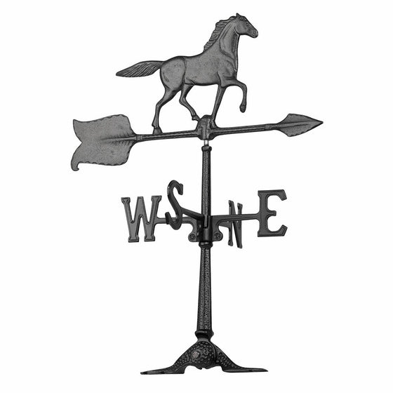 Whitehall Products Horse Accent Weathervane, 24-Inch, Black