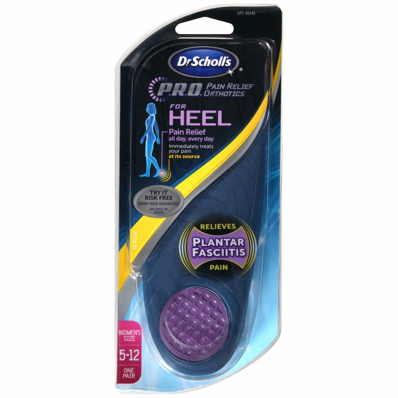 Dr Scholl's Pro Pain Relief Orthotics for Heel Women's(5-12),(Pack of 2)