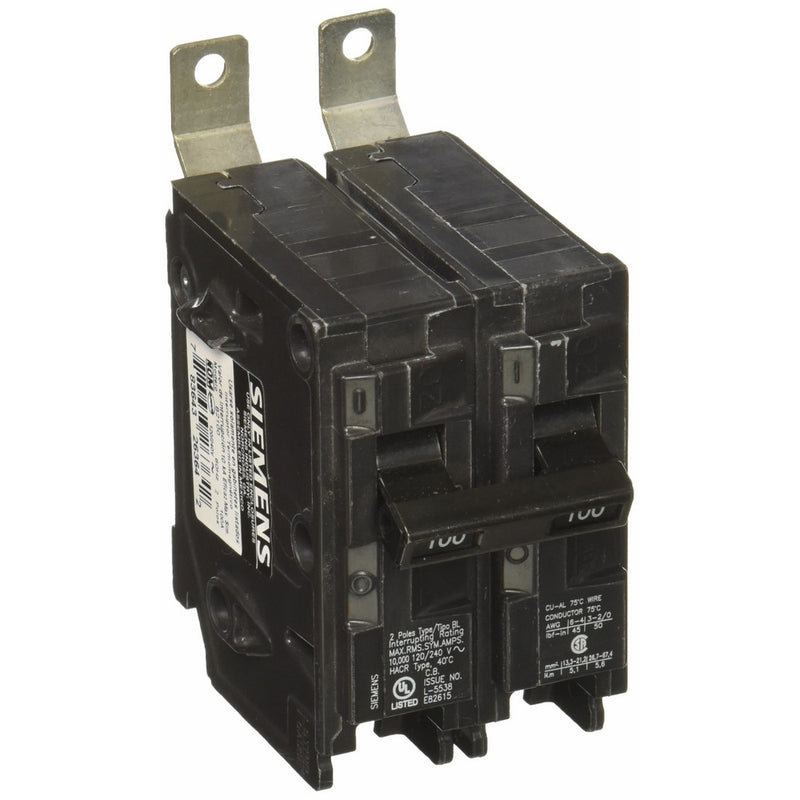 Siemens B2100 100-Amp Double Pole 120/240-Volt 10KAIC Bolt in Breaker
