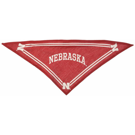 Collegiate Nebraska Cornhuskers Pet Bandana, Small - Dog Bandana must-have for Birthdays, Parties, Sports Games etc.