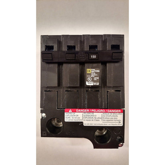 Homeline Plug-on Circuit Breaker HOM2150BB Branch 150 AMP UL Approved