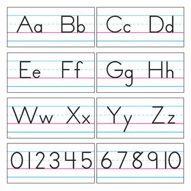 TREND enterprises, Inc. Basic Alphabet Zaner-Bloser Manuscript Bulletin Board Set