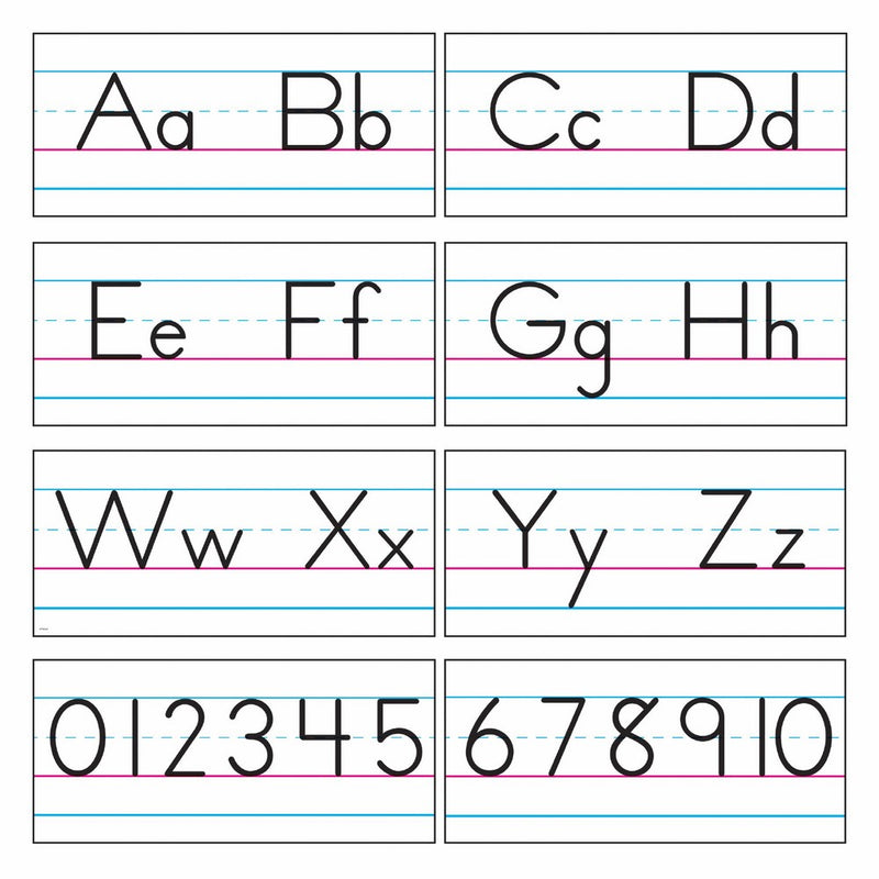 TREND enterprises, Inc. Basic Alphabet Zaner-Bloser Manuscript Bulletin Board Set