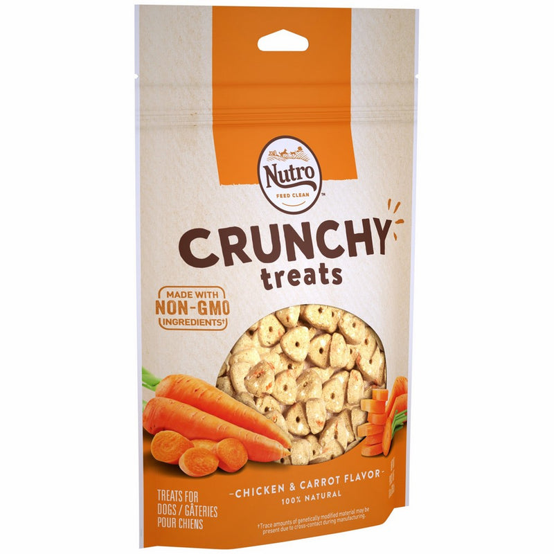 NUTRO Crunchy Dog Treats Chicken & Carrot Flavor, 10 Ounce Bag