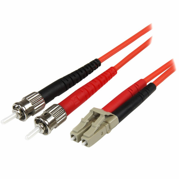 StarTech.com 2m Multimode 50/125 Duplex Fiber Patch Cable LC - ST/50 Micron Fiber Optic Cable LC to ST