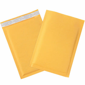 Aviditi B853SS25PK Paper #0 Self-Seal Bubble Lining Mailer, 10" Length x 6" Width, Kraft (Case of 25)