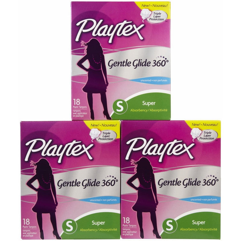 Playtex Gentle Glide 360 Tampons - Super - 18 ct