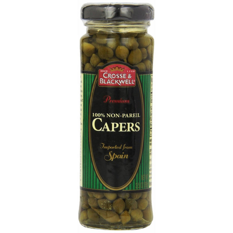 Crosse & Blackwell Premium 100% Non-Pareil Capers, 3.5 ounces