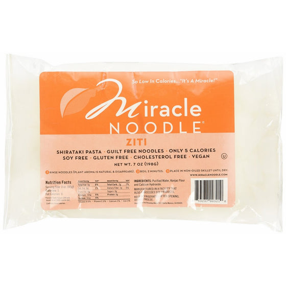 Miracle Noodle Shirataki Ziti Noodles 6 Packs of 7 oz