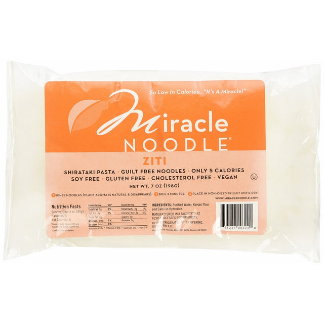 Miracle Noodle Shirataki Ziti Noodles 6 Packs of 7 oz