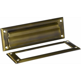 Deltana MS626U5 8 7/8-Inch Mail Slot with Solid Brass Interior Frame