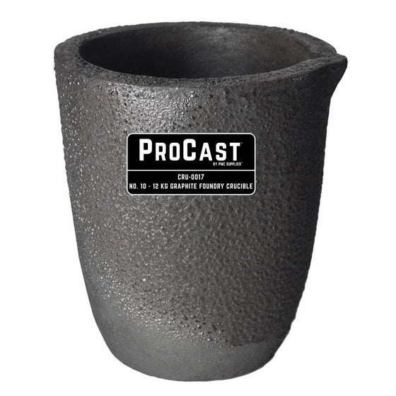 #10-12 Kg ProCast Foundry Clay Graphite Crucible Furnace Torch Melting Casting Refining Gold Silver Copper Brass Aluminum