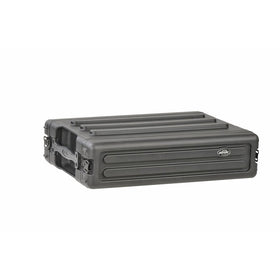 SKB 1SKB-R2S 2U Shallow Roto Rack with Steel Rails Front/Back, 10.5-Inch Deep Rail to Rail