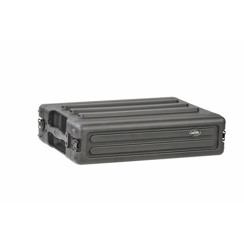 SKB 1SKB-R2S 2U Shallow Roto Rack with Steel Rails Front/Back, 10.5-Inch Deep Rail to Rail