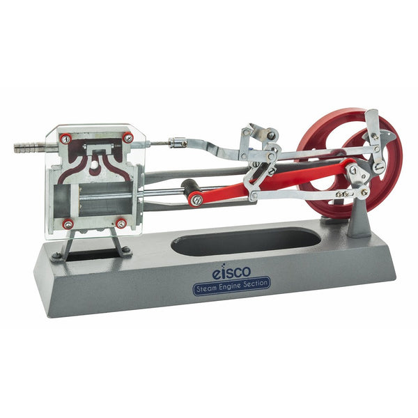 Eisco Labs Steam Engine Model - Working Piston, Slide Valve, and Link Motion