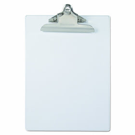 Saunders Plastic Clipboard, 1" Capacity, Holds 8-1/2W X 11H-Clear