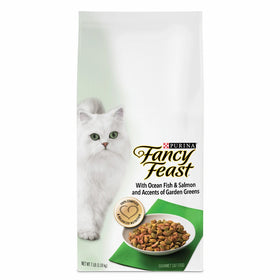 Purina Fancy Feast With Ocean Fish & Salmon and Accents of Garden Greens Dry Cat Food - 7 lb. Bag