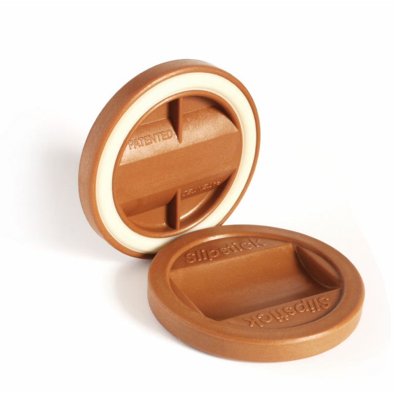 Slipstick CB840 3-1/4 Inch Bed Roller / Furniture Wheel Gripper Caster Cups (Set of 4) Caramel Color