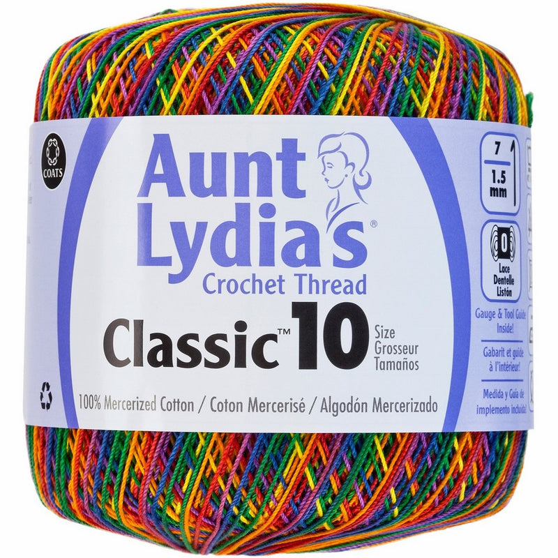 Coats Crochet 154-250 Aunt Lydia's Crochet, Cotton Classic Size 10, Mexicana
