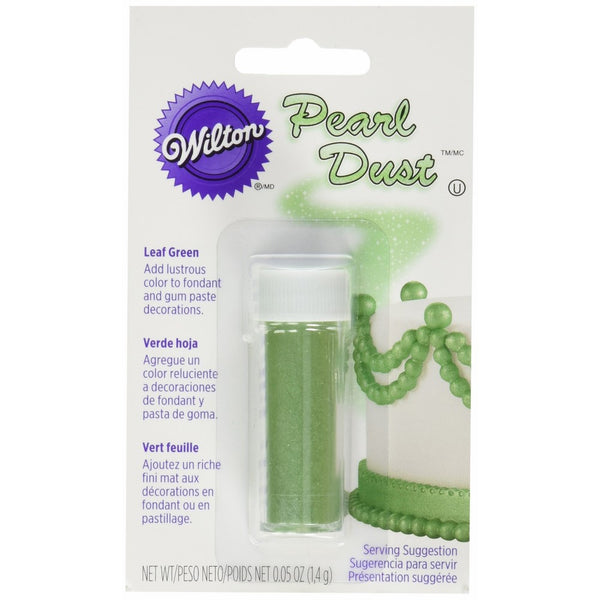 Wilton Pearl Dust, Leaf Green-0.05 Ounce (1,4g)