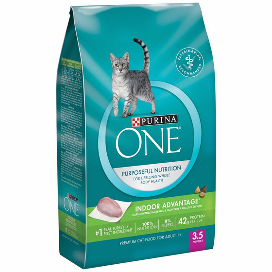 Purina ONE Indoor Advantage Adult Dry Cat Food - 3.5 lb. Bag