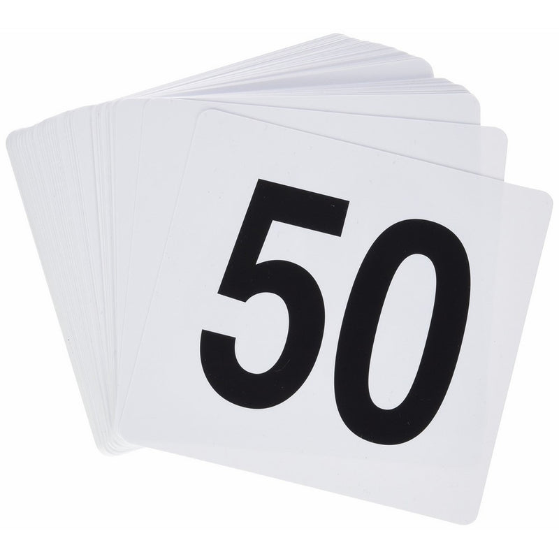 Winco TBN-50 1-50 Plastic Table Numbers