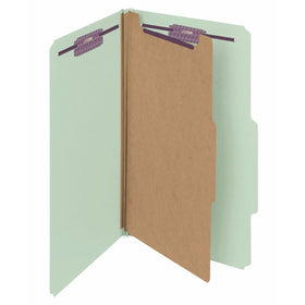 SMD18776 - Smead 18776 Gray/Green Pressboard Classification Folder with SafeSHIELD Fasteners