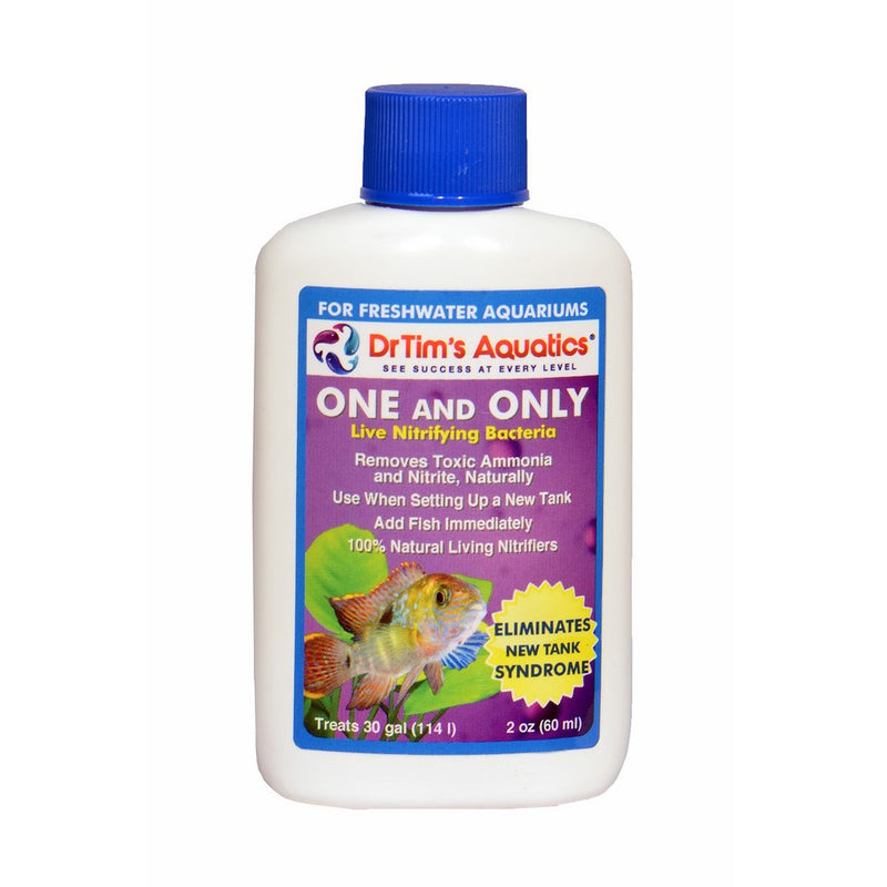 DrTim's Aquatics One & Only Live Nitrifying Bacteria for Cycling Aquaria, Freshwater 2 oz